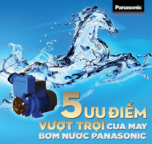 5 ưu điểm vượt trội của máy bơm nước Panasonic - 1