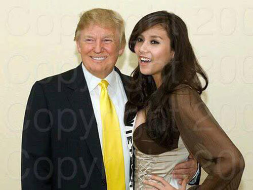 Á hậu Việt chụp ảnh cùng Donald Trump và catwalk quá đỉnh - 2