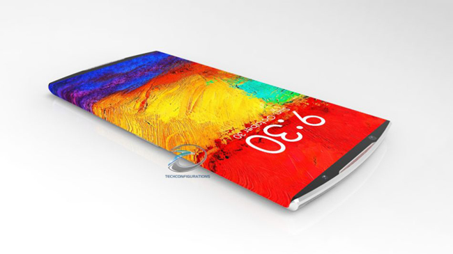 Chiếc Galaxy S8 concept này có một màn hình OLED tràn cạnh, chưa rõ người dùng sẽ sử dụng như thế nào nếu đó là một phiên bản thực tế.