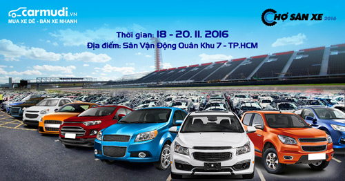 Lái thử xe,  mua xe giá tốt tại chợ săn xe lớn nhất năm 2016 - 1