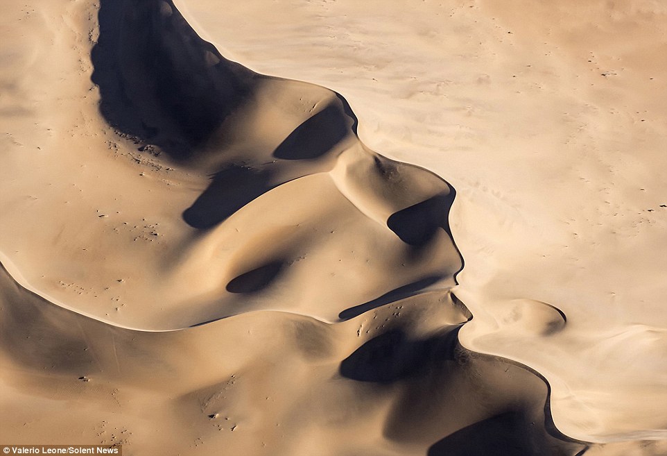 Mặt người khổng lồ xuất hiện trên sa mạc - 1