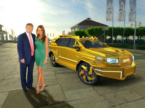 Sẽ có xe bọc vàng tháp tùng ông Donald Trump? - 1