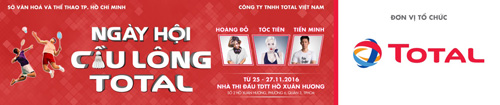 Ngày hội cầu lông Total 2016 – khi Tiến Minh thách đấu nhà vô địch - 1