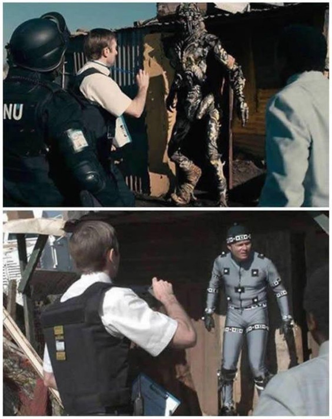 Phần tạo trang phục đặc biệt bằng phần mềm đồ họa cũng được sử dụng trong phim District 9.