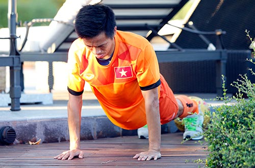 Xuân Trường, Ngọc Hải trình diễn kỹ thuật ở sân tennis - 7