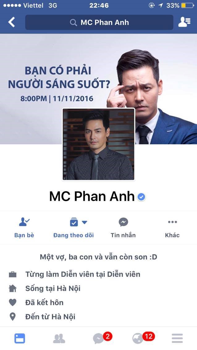Phan Anh lên tiếng khi tài khoản Facebook bất ngờ bị khóa - 1