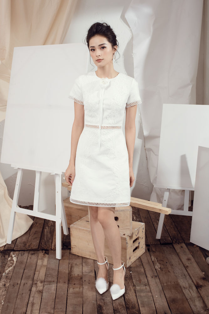 Tấm Hạ Vi "gây thương nhớ" với ren trắng xuyên thấu - 10