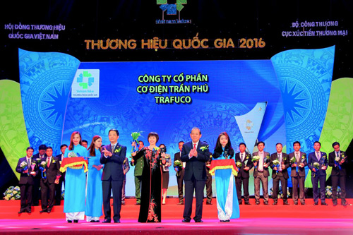 Dây cáp điện Trần Phú vinh dự được công nhận đạt &#34;thương hiệu quốc gia VN - 1