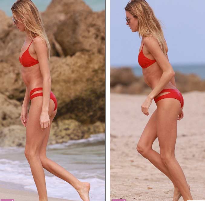 Thiên thần nội y lộ hình thể gầy gò, vòng 1 lép kẹp - 2