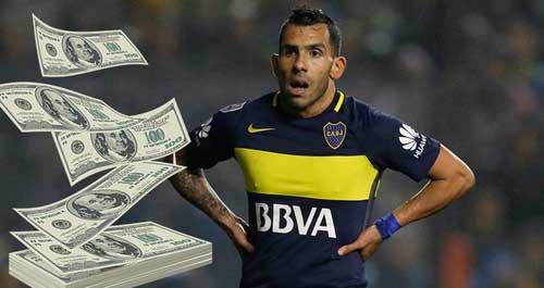 Đến Trung Quốc, Tevez &#34;chấp&#34; cả lương Messi, Ronaldo - 1