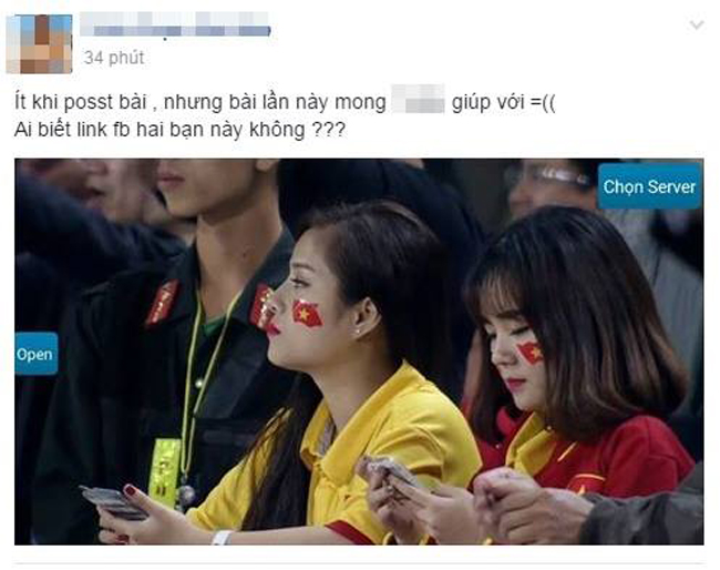Sau trận bán kết lượt về AFF Suzuki Cup 2016 tối qua (7.12), hai fan nữ xinh đẹp với vẻ mặt thất thần khi Việt Nam thua trận khiến dân mạng lùng sục. 