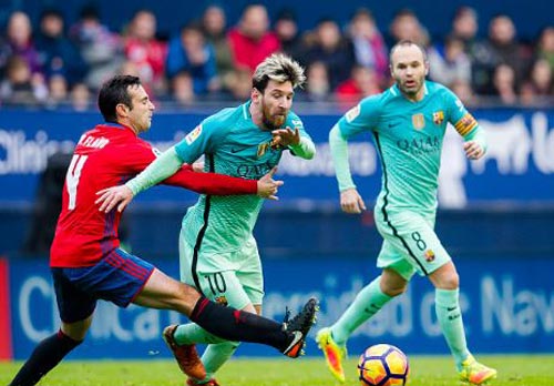 Osasuna - Barcelona: Khác biệt 2 hiệp đấu - 1