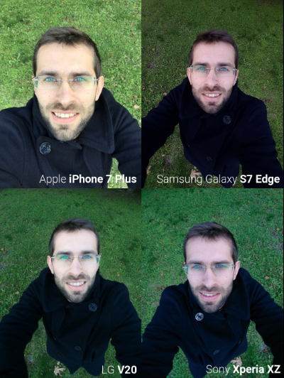 Camera trước iPhone 7, Galaxy S7 Edge, LG V20 và Xperia XZ tranh tài - 1