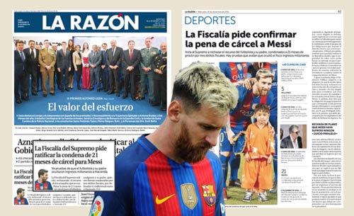 Nói dối vụ trốn thuế, Messi phải đi tù đủ 21 tháng - 1