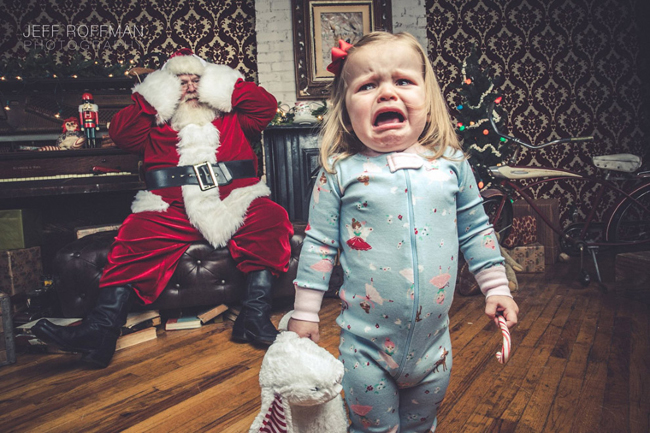Không phải đứa trẻ nào cũng muốn gặp ông già Noel.