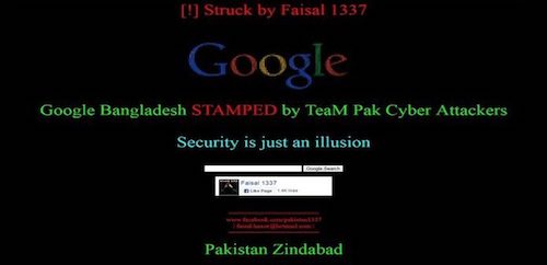 Trang web Google Bangladesh bị hacker tấn công - 1