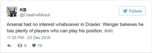 Arsenal lại bị cười nhạo vì để tuột Draxler - 6