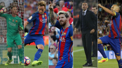 &#34;Bom tấn&#34; Barca: Giữ Messi và 3 sao, rộ tin &#34;trảm&#34; Enrique - 1