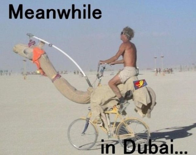 Đúng là hình ảnh chỉ có ở Dubai.