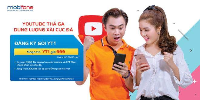 “Điểm danh” các gói 3G/4G đặc biệt truy cập Youtube của MobiFone - 1