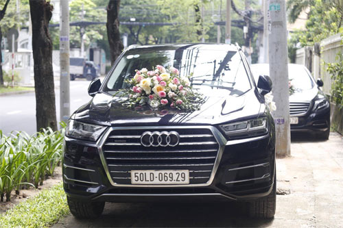 Hoa hậu Thu Thảo được đoàn xế sang "rước về dinh" - 10