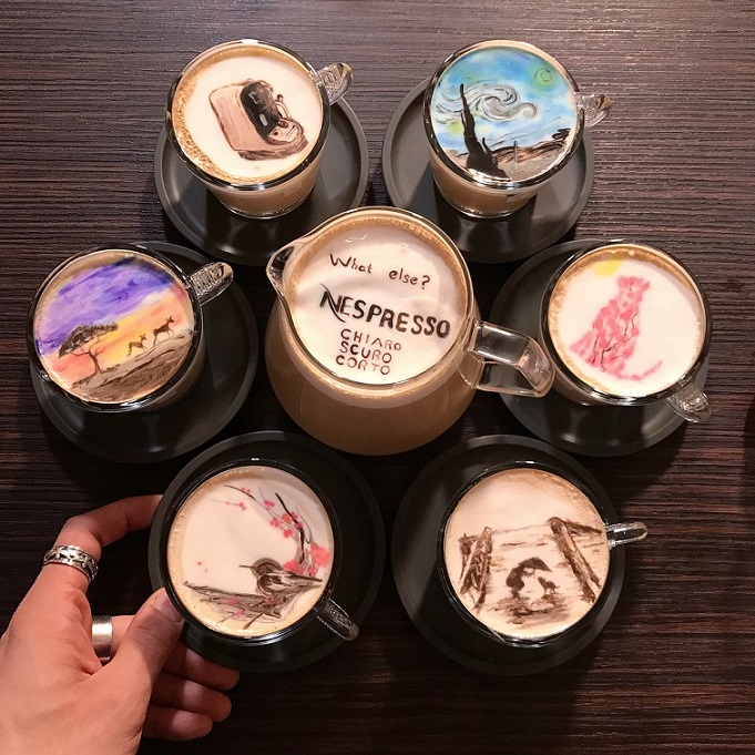 Tròn mắt trước những tuyệt tác trên ly cà phê của “soái ca” Hàn Quốc - 2