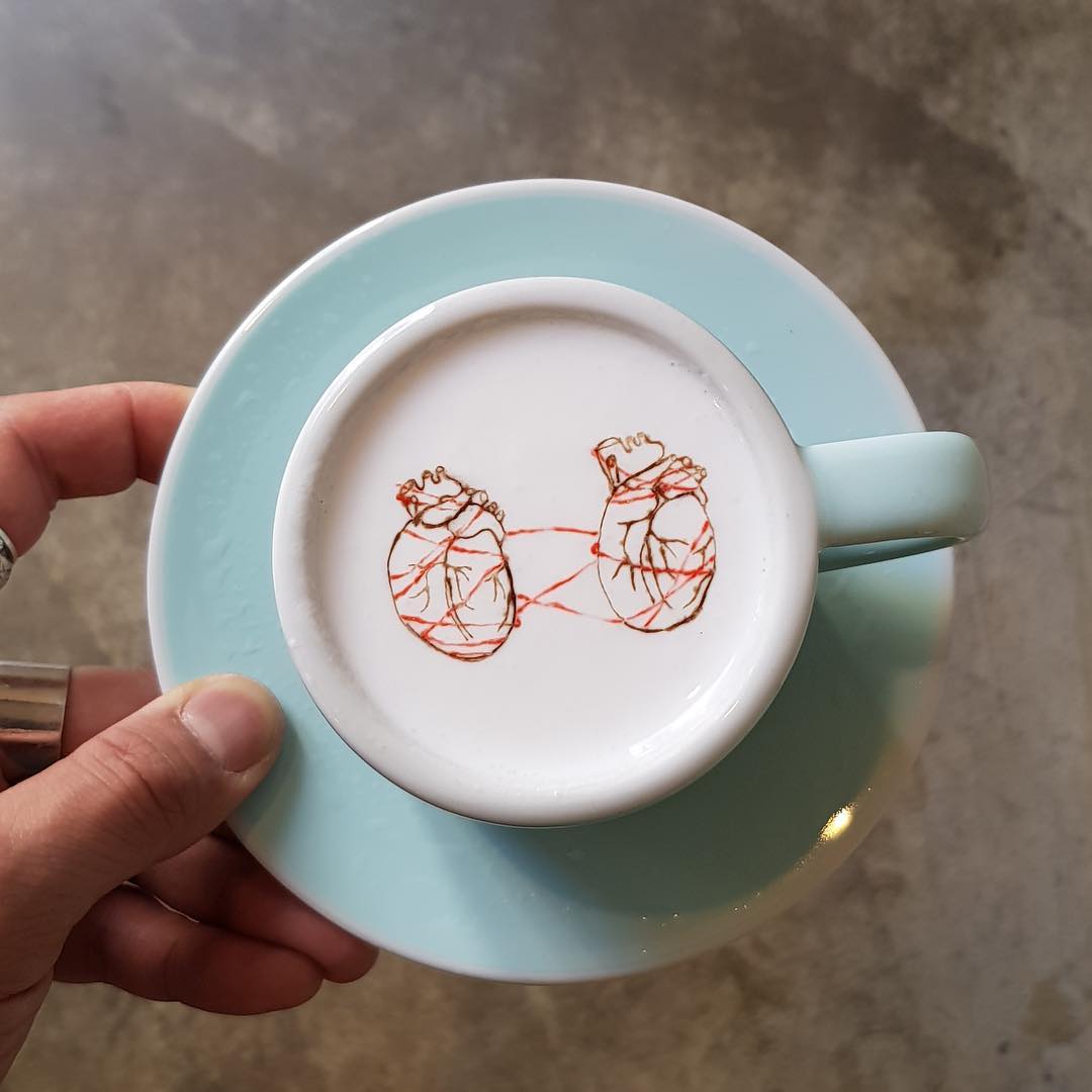 Tròn mắt trước những tuyệt tác trên ly cà phê của “soái ca” Hàn Quốc - 9