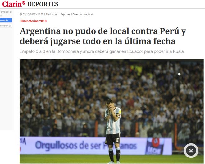 Nguy cơ lỡ World Cup, báo chí Argentina trút giận lên Messi - 2