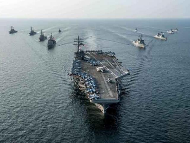 Bị tàu sân bay Mỹ áp sát, Triều Tiên dọa “hủy diệt hoàn toàn”