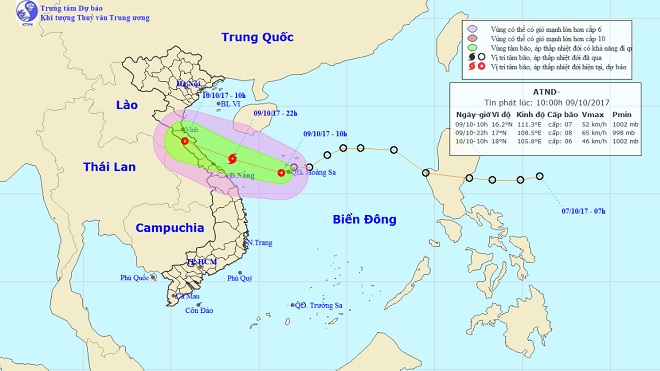 Áp thấp nhiệt đới có thể mạnh thành bão, Thanh Hóa-Quảng Ngãi sắp mưa to - 1