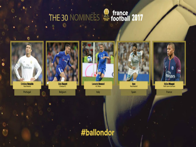 Quả bóng Vàng 2017: Ronaldo đấu 29 SAO, sợ mỗi Messi 46 bàn