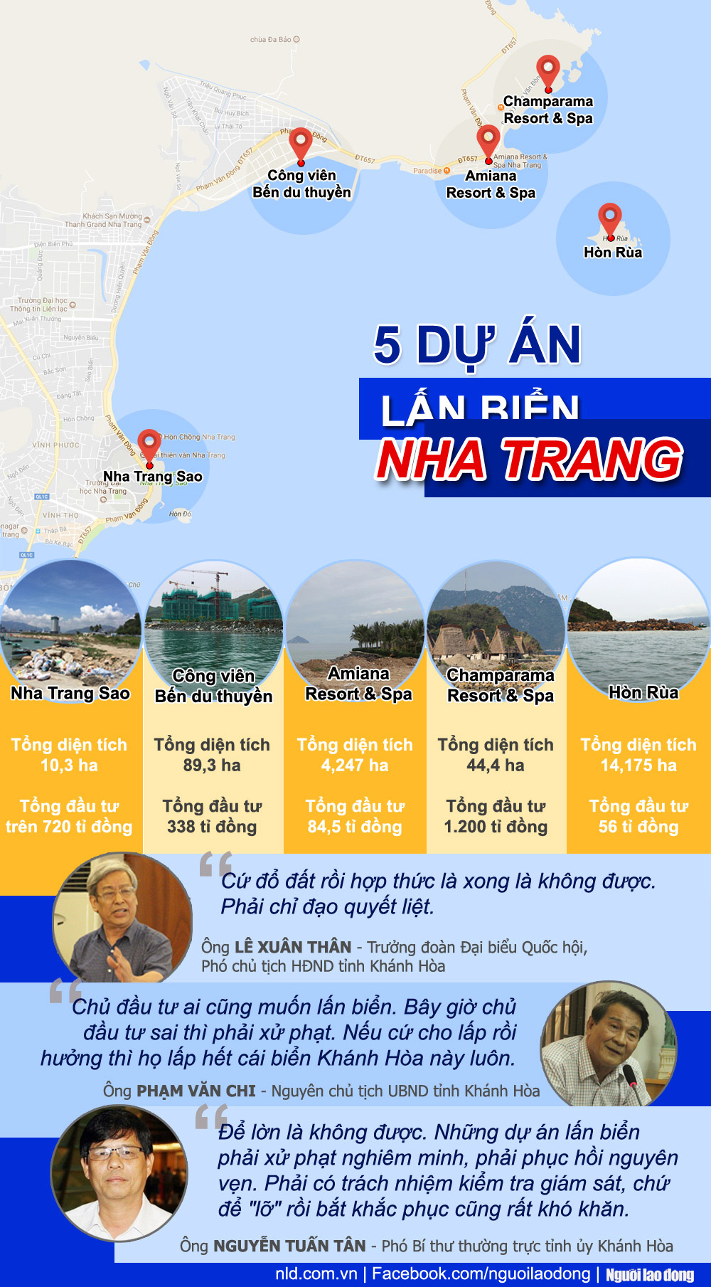 [Infographic] Toàn cảnh 5 dự án lấn vịnh Nha Trang - 1