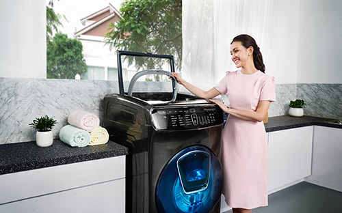 Máy giặt FlexWash thiết kế 2 lồng giặt giúp việc giặt giũ trở nên việc nhỏ - 2