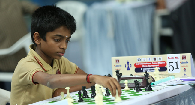 6. Aravind Chithambaram là nhà vô địch cờ vua 14 tuổi. Aravind xếp hạng thứ 12 thế giới trong đội tuổi dưới 16.