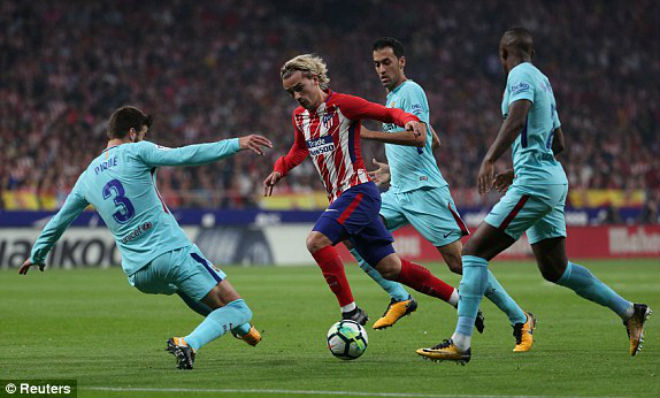 Atletico Madrid - Barcelona: Siêu kịch tính phút cuối &#34;vỡ tim&#34; - 1