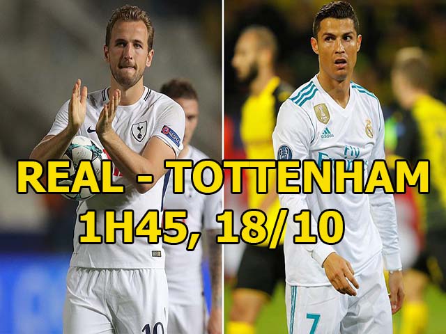 Real Madrid - Tottenham: ”Trọng pháo” Ronaldo - Kane so tài