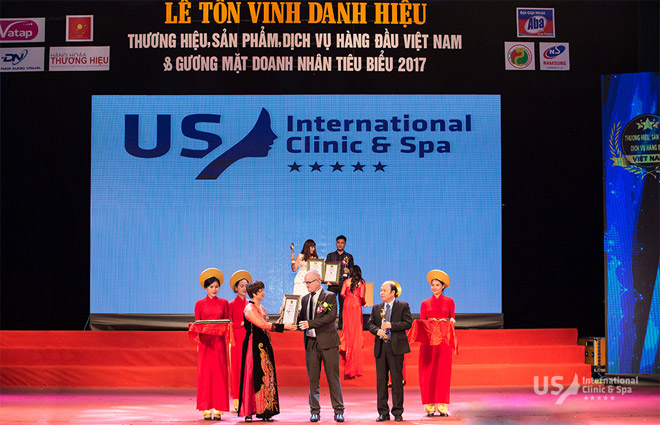 Hệ thống US International Clinic & Spa lọt top 3 VTM hàng đầu Việt Nam 2017 - 1