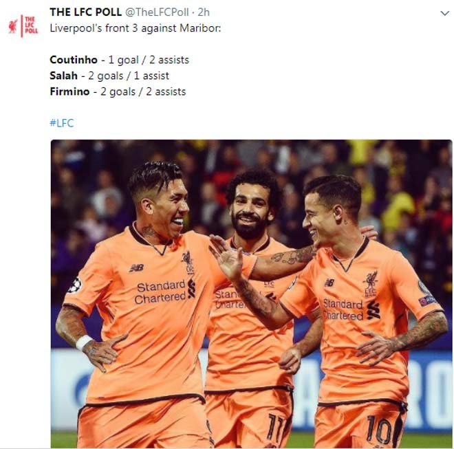 Liverpool thắng 7 &#34;sao&#34;, fan phát cuồng vì &#34;xe-pháo-mã&#34; Coutinho-Firmino-Salah - 2