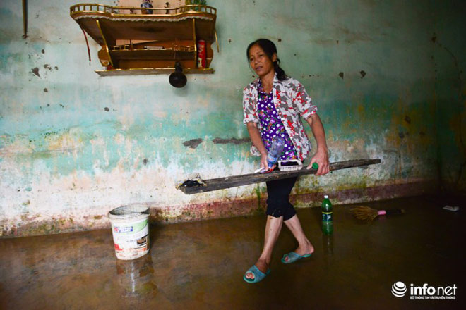 Người dân Chương Mỹ dọn dẹp "chiến trường" sau ngập lụt - 8