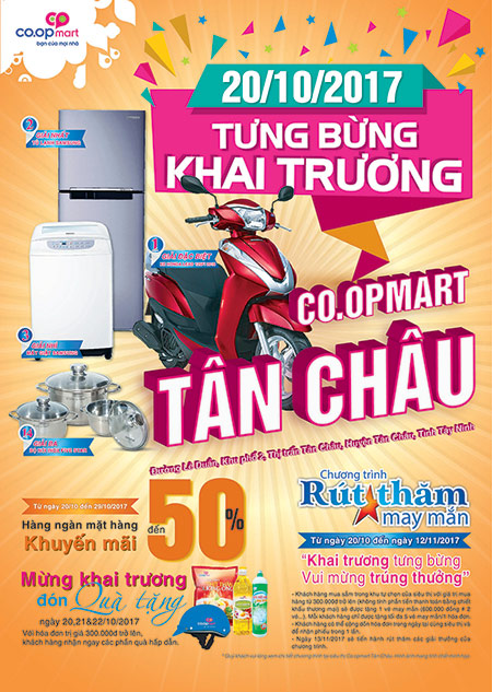 Siêu thị Co.opmart Tân Châu giảm giá mạnh nhân dịp khai trương - 2
