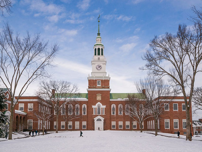 11. Đại học Dartmouth, New Hampshire