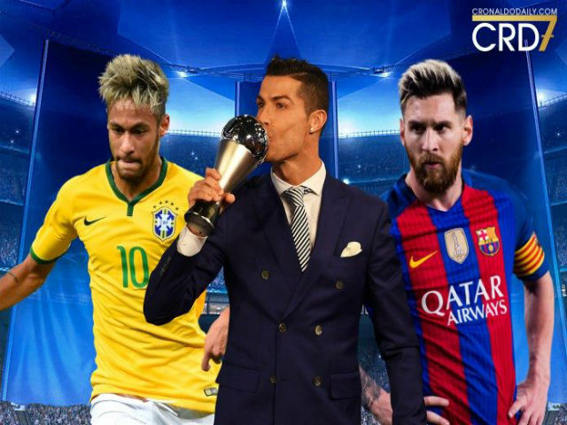 Cầu thủ xuất sắc nhất FIFA 2017: Ronaldo 99% hạ liên minh Messi - Neymar?