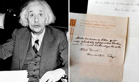 Bản chép tay 95 năm hé lộ bí mật thiên tài Albert Einstein - 1