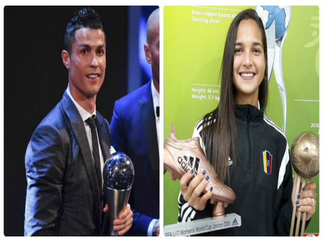 Cầu thủ nghiệp dư sánh vai Ronaldo: FIFA The Best bị chê như ”giải làng”