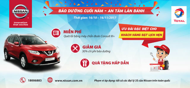 Nissan Việt Nam triển khai chương trình “Bảo dưỡng cuối năm, an tâm lăn bánh” - 1