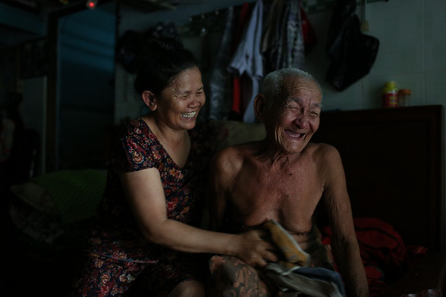 Bức ảnh đoạt giải 3 chủ đề "Nụ cười Sài Gòn" của tác giả Liêu Lãm.