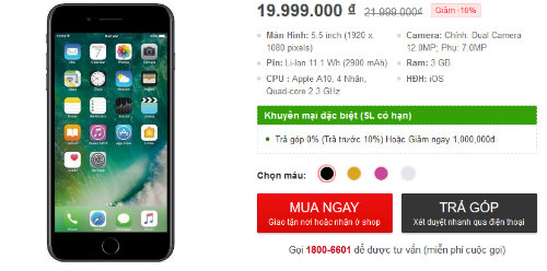 NÓNG: iPhone 7 Plus giảm 2 triệu đồng tại Việt Nam - 1