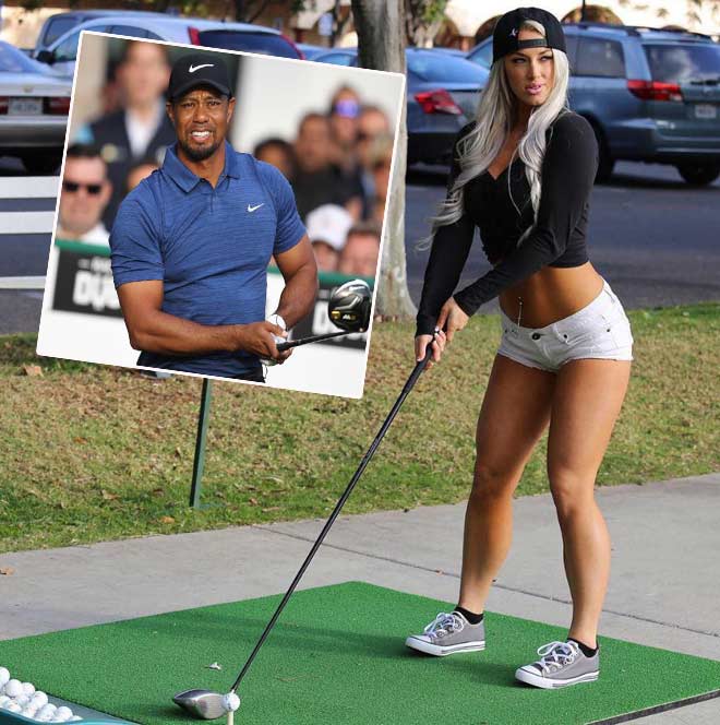Golf 24/7: Huyền thoại Tiger Woods bị đồn cặp kè siêu mẫu bốc lửa - 1