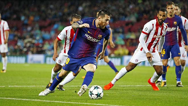Olympiakos - Barcelona: Messi thăng hoa, Barca nghiền nát mọi vật cản - 1