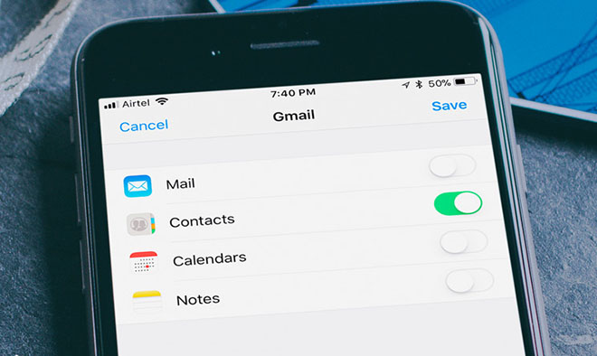 Thủ thuật iOS 11: Đồng bộ hóa danh bạ Gmail trên iPhone và iPad - 1